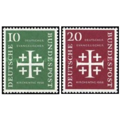 Germania 1956 - Ziua Bisericii Evanghelice, serie neuzata