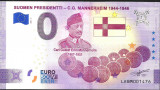 !!! 0 EURO SOUVENIR - FINLANDA , PRESEDINTELE C.G. MANNERHEIM - 2021.6 - UNC