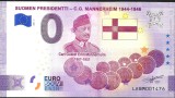 !!! 0 EURO SOUVENIR - FINLANDA , PRESEDINTELE C.G. MANNERHEIM - 2021.6 - UNC