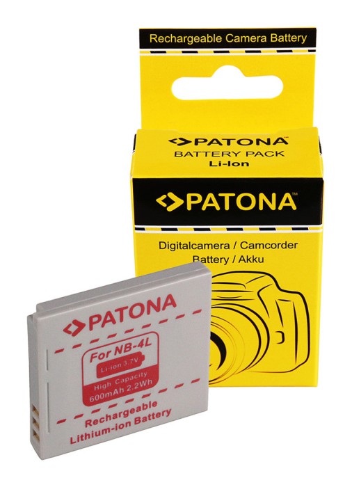 Acumulator /Baterie PATONA pentru CANON NB-4L NB4L, Ixus 30,40,50,55,60,65,70,75,8- 1004