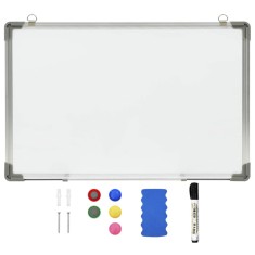 vidaXL Tablă magnetică albă cu ștergere uscată 60x40 cm oțel 146631