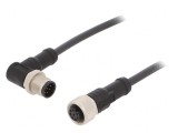 Cablu senzori/automatizări PIN 8 M12-M12 1m mufă-mufă