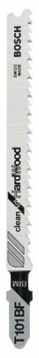 Bosch Set 5 panze ferastrau vertical T 101 BF Clean for Hard Wood, 100mm ProAdvanced PowerfulTools foto