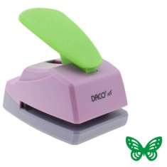 Perforator DACO Hobby Complex, Perforare 4.3x3 cm, Model Fluture, Multicolor, Perforatoare Lucru Manual, Perforatoare Activitati Creative, Perforatoar foto