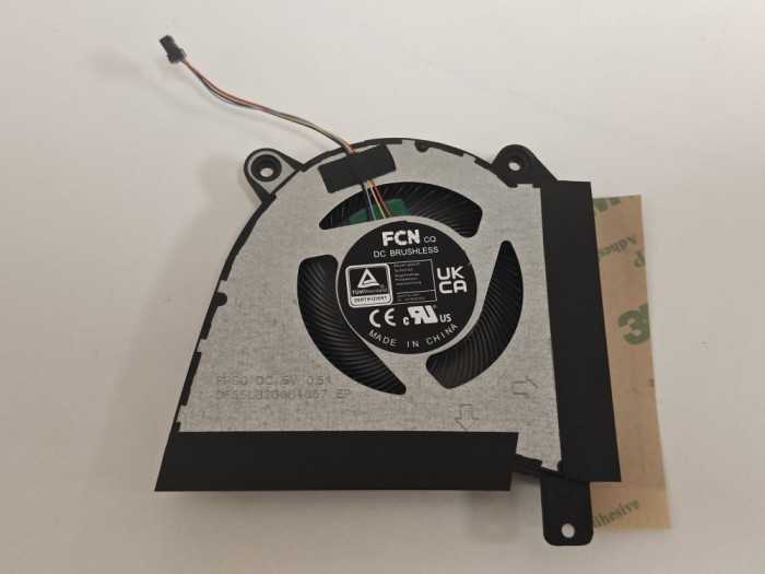 Cooler procesor Laptop Gaming, Asus, ROG Zephyrus GA402R, GA402RJ, GA402RK, 13NR09U0AP0901, DFS5L32G064867-FP50, 6033B0117501 A01, 5V, 0.5A, CPU