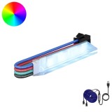 Cumpara ieftin Banda LED 2 buc. Negru si Multicolor Cupru si Plastic