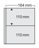 Cumpara ieftin Folii pentru bancnote, carti postale, Compact 7873PA, 2 buzunare de 110 x 164 mm