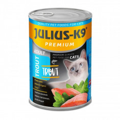 Pachet 10x415g Julius K9 Cat - Hrana umeda super-premium - Pastrav - 415g