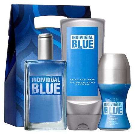 Punga Individual Blue (parfum 100,gel dus 2in1 250,roll-on 50)