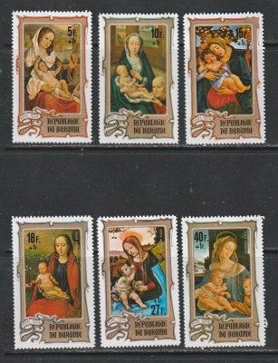Burundi 1974 - Craciun Supratipar 6v MNH foto