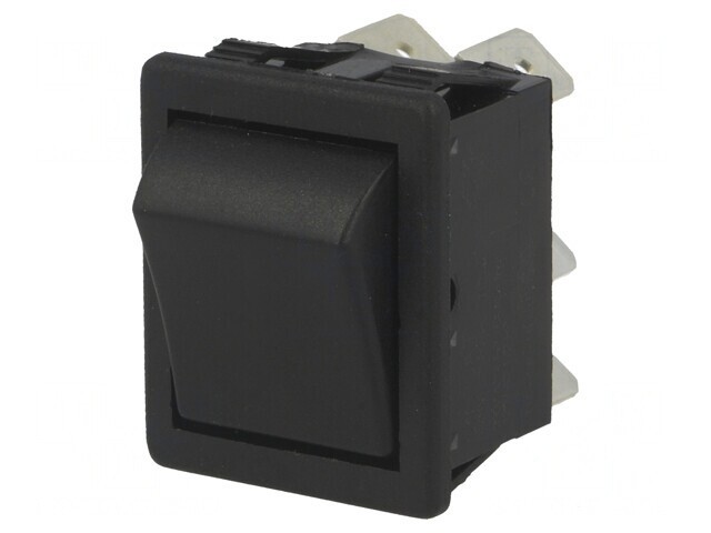 Comutator Rocker DPDT ON-ON 16A/250V Negru