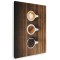 Tablou canvas fotografie cesti cafea alb, crem, maro 1255 Tablou canvas pe panza CU RAMA 60x80 cm