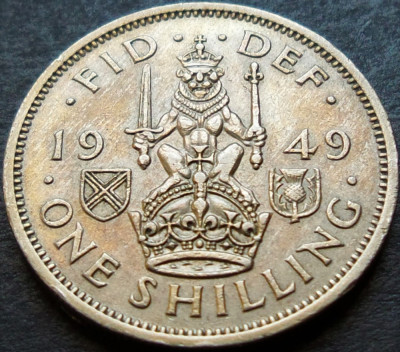Moneda istorica 1 SHILLING - MAREA BRITANIE / ANGLIA, anul 1949 * cod 339 C foto