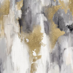 Tablou, Grey/Gold, Mauro Ferretti, 80x100 cm, canvas/lemn de pin