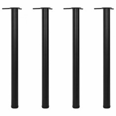 Picioare de masă reglabile pe &icirc;nălțime, 870 mm, negru, 4 buc.