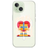 Husa personalizata apple iphone 15 plus, magsafe, love gift