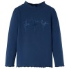 Tricou pentru copii cu m&acirc;neci lungi, bleumarin, 140, vidaXL