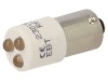 Lampă de control LED Albă 230V AC CML INNOVATIVE TECHNOLOGIES Plastic T10/BA9S