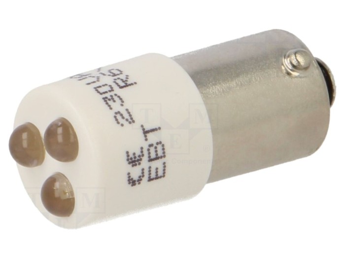 Lampă de control LED albă 230V