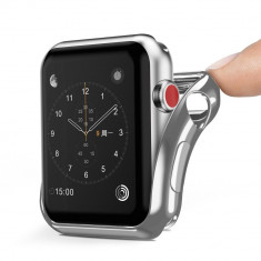 Husa Smartwatch, Apple Watch Series 2/3 - 38 mm, DUX DUCIS, Gel, Silver foto