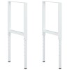 VidaXL Cadre banc lucru reglabile, 2 buc., gri, 55x(69-95,5) cm, metal