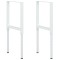 vidaXL Cadre banc lucru reglabile, 2 buc., gri, 55x(69-95,5) cm, metal