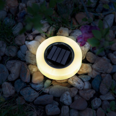 Lampa solara LED - rotunda - LED alb cald - 105 x 128 11766B