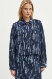 Bruuns Bazaar geaca IxoraBBGingea jacket femei, culoarea albastru marin, de tranzitie, BBW4119