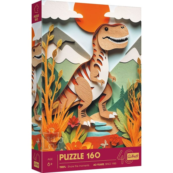 Puzzle trefl 160 paper art 3d dinozaur