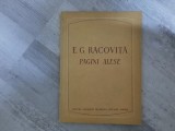 Pagini alese de E.G.Racovita