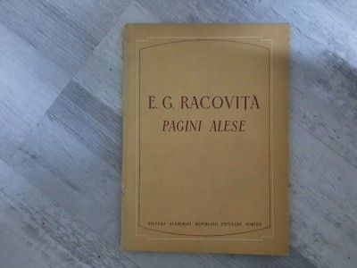 Pagini alese de E.G.Racovita foto