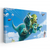 Tablou afis Monsters desene animate 2166 Tablou canvas pe panza CU RAMA 30x60 cm