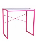 Birou Copii Roz GN, Cadru Metalic, PAL Melaminat, 78x46x76 cm - Birou Calculator, Garantie 2 Ani