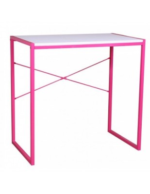 Birou pentru copii GN, cadru metalic, PAL melaminat, 78x46x76 cm, roz foto