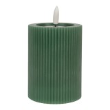 Cumpara ieftin Lumanare ceara verde cu led &Oslash; 8x13 cm