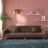 VidaXL Canapea extensibilă cu 2 locuri, 2 perne, gri taupe, textil