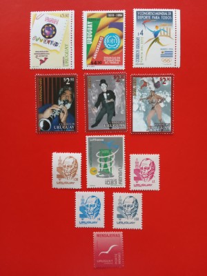URUGUAY, LOT SERII MNH foto