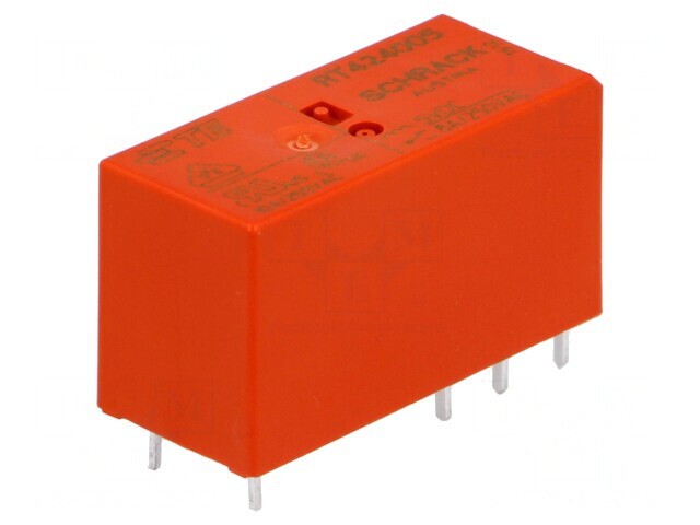 Releu electromagnetic DPDT 5V 8A PCB 62&Omega;