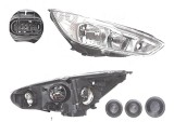 Far Ford Focus 3, 10.2014-, fata, Dreapta, cu LED daytime running light; H1+H7+LED+PY21W; electric; silver; cu motor;, Depo