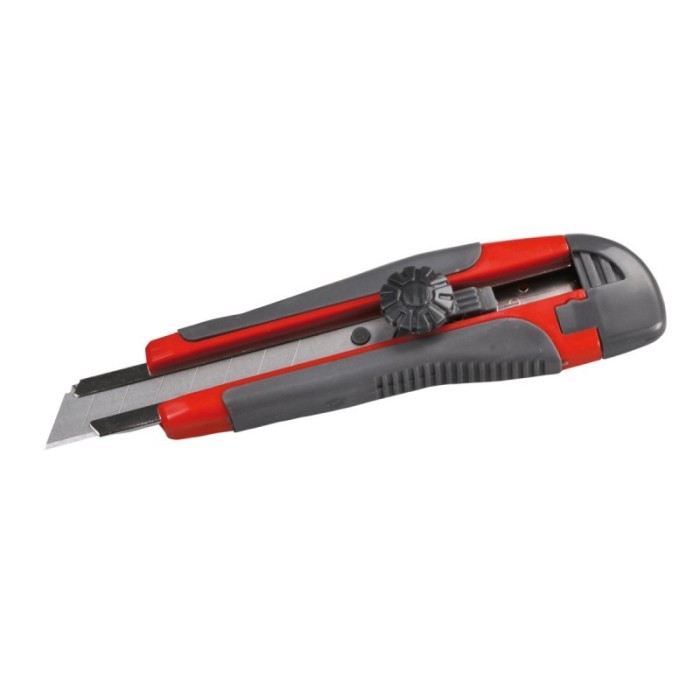 Cutter cauciucat cu ghidaj Proline, 3 x 18 mm, antiderapant