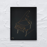 Tablou pian, 24&times;30 cm