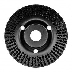 Disc circular slefuit, modelat, raspel, pentru lemn, plastic, cauciuc, beton celular, gradatie II, 125x22.2 mm, Dedra