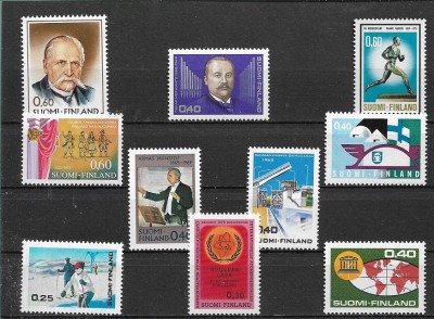 C5915 - lot timbre nestampilate MNH Finlanda foto