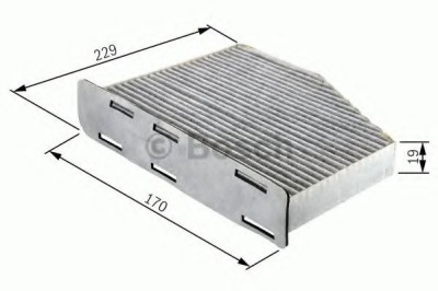 Filtru polen / aer habitaclu RENAULT LAGUNA I (B56, 556) (1993 - 2001) BOSCH 1 987 432 027 foto