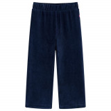 Pantaloni de copii din velur, bleumarin, 104 GartenMobel Dekor, vidaXL