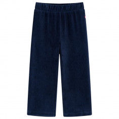 Pantaloni de copii din velur, bleumarin, 128 GartenMobel Dekor