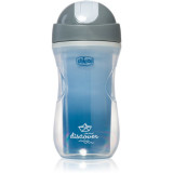 Cumpara ieftin Chicco Sport Blue cană termoizolantă cu pai 14m+ 266 ml