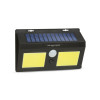 Reflector solar Phenom, 5 W, 300 lm, 320 mA, senzor miscare, 3 LED-uri COB, Negru