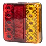 Lampa spate, stop combinata LED 12V AMiO pentru remorci, semiremorci, utilaje agricole si vehicule comerciale, montaj orizontal cu suruburi,