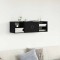 vidaXL Raft de perete Stejar negru 140 x 41 x 75 cm Lemn compozit 862601